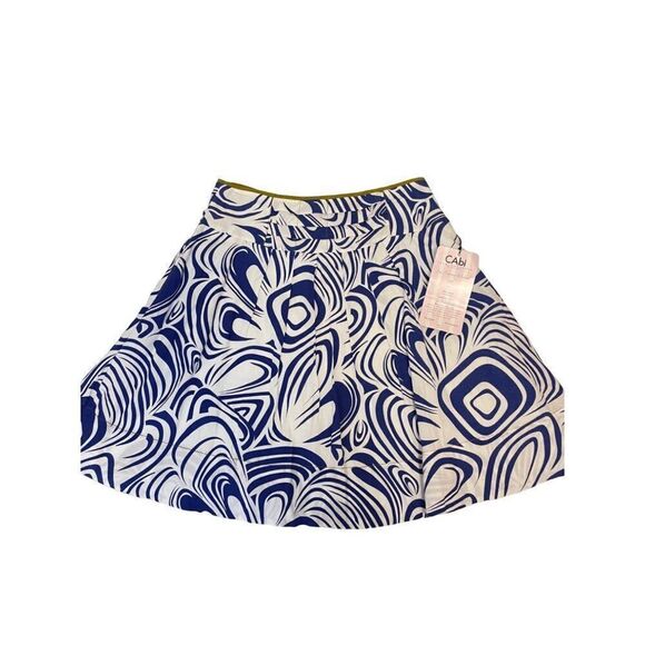 CAbi Lombard Swirl A-Line Skirt # 470 size 4 NWT - Picture 3 of 5